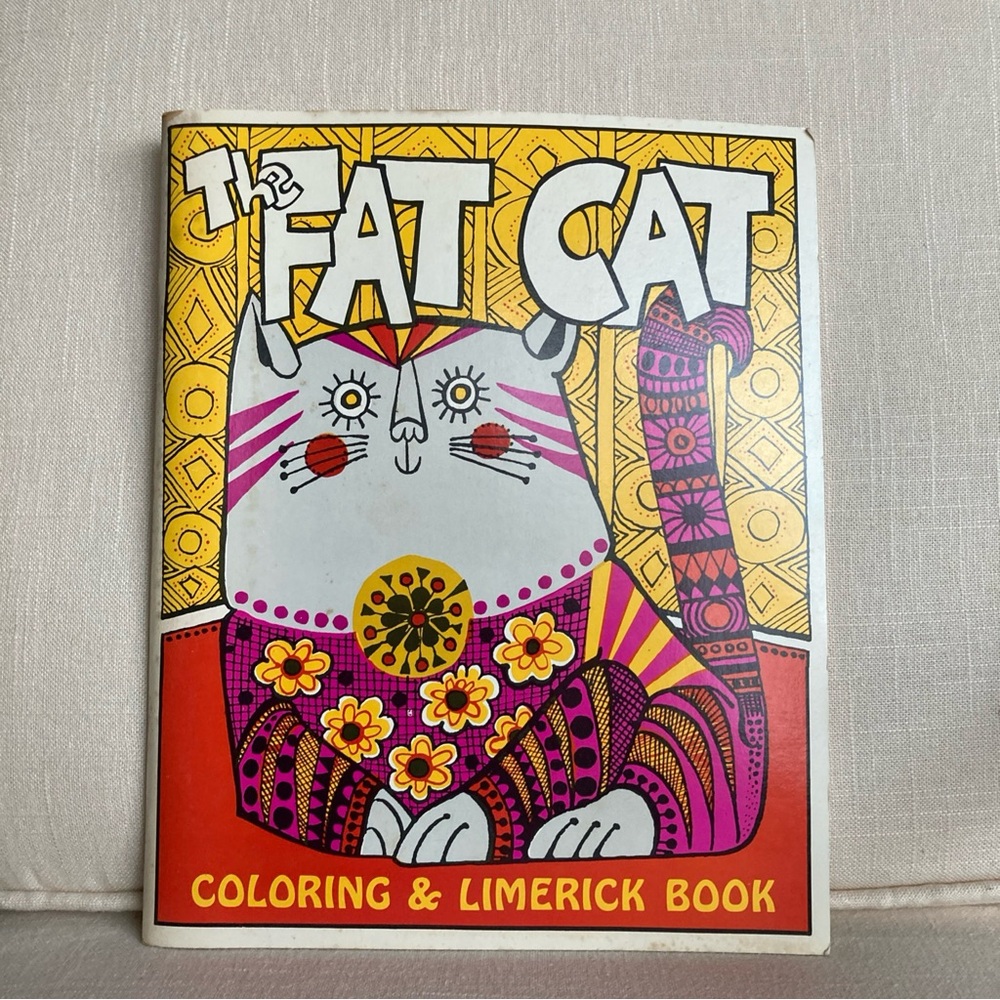 The Fat Cat Coloring & Limerick Book